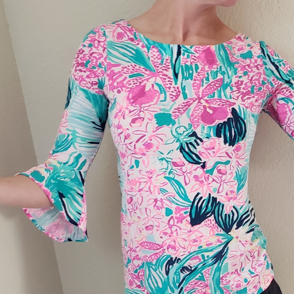 Lilly Pulitzer Fontaine Bell Sleeve Top